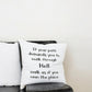 Black White Own The Place Decorative Throw Pillow
