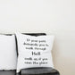 Black White Own The Place Decorative Throw Pillow