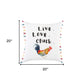White Chicken Love Modern Throw Pillow