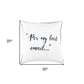 20" White And Black Per My Last Email Cotton Throw Pillow