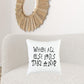 Black and White Take A Nap Throw Pillow