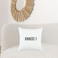 Black and White Flagship Message Throw Pillow