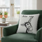 Black and White Humorous Donkey Throw Pillow