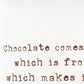 Brown and White Chocolate Is A Salad Throw Pillow