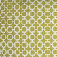 22" Green and White Quatrefoil Indoor Outdoor Throw Pillow