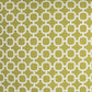 22" Green and White Quatrefoil Indoor Outdoor Throw Pillow