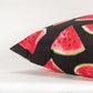 22" Natural And Red Watermelon Indoor Outdoor Throw Pillow
