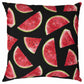 22" Natural And Red Watermelon Indoor Outdoor Throw Pillow