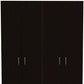 71" Black And White Wood Six Door Single Drawer Combo Dresser