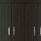 68" Wood Three Drawer Combo Dresser