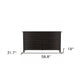 59" White Wood Six Drawer Double Dresser