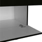 71" Black And White Wood Six Door Single Drawer Combo Dresser