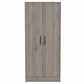 71" White Wood Two Door Single Drawer Combo Dresser