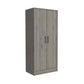 71" White Wood Two Door Single Drawer Combo Dresser