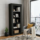 Black Five Tier Bookcase