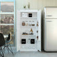 63” Classic White Pantry Cabinet with Two Full Size Doors