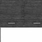 24" White and Gray Wood Flat Door Kitchen Cart With Storage