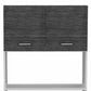 24" White and Gray Wood Flat Door Kitchen Cart With Storage