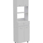 79" White Pantry Cabinet with Three Shelves