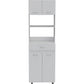 79" White Pantry Cabinet with Three Shelves