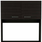 71" Black Wood Pantry Or Storage Closet