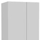 71" White Versatile Tall Pantry Cabinet with Five Shelves