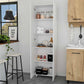 78" Modern White Pantry Cabinet with Two Full Size Doors