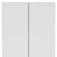78" Modern White Pantry Cabinet with Two Full Size Doors