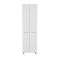 78" Modern White Pantry Cabinet with Two Full Size Doors