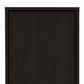 79" Modern Black Pantry Cabinet with Five Shelves