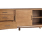 64" Brown TV Stand with Drawers and Sliding Door