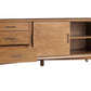 64" Brown TV Stand with Drawers and Sliding Door