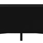 64" Black Mahogany Solid Wood Enclosed and Open Storage TV Stand