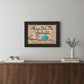 Always Kiss Me Good Night Black Framed Print Wall Art