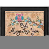 Owl Always Love You 2 Black Framed Print Wall Art