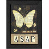 Always Say A Prayer Butterfly Black Print Wall Art