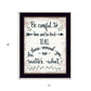 Be Careful 2 Black Framed Print Wall Art