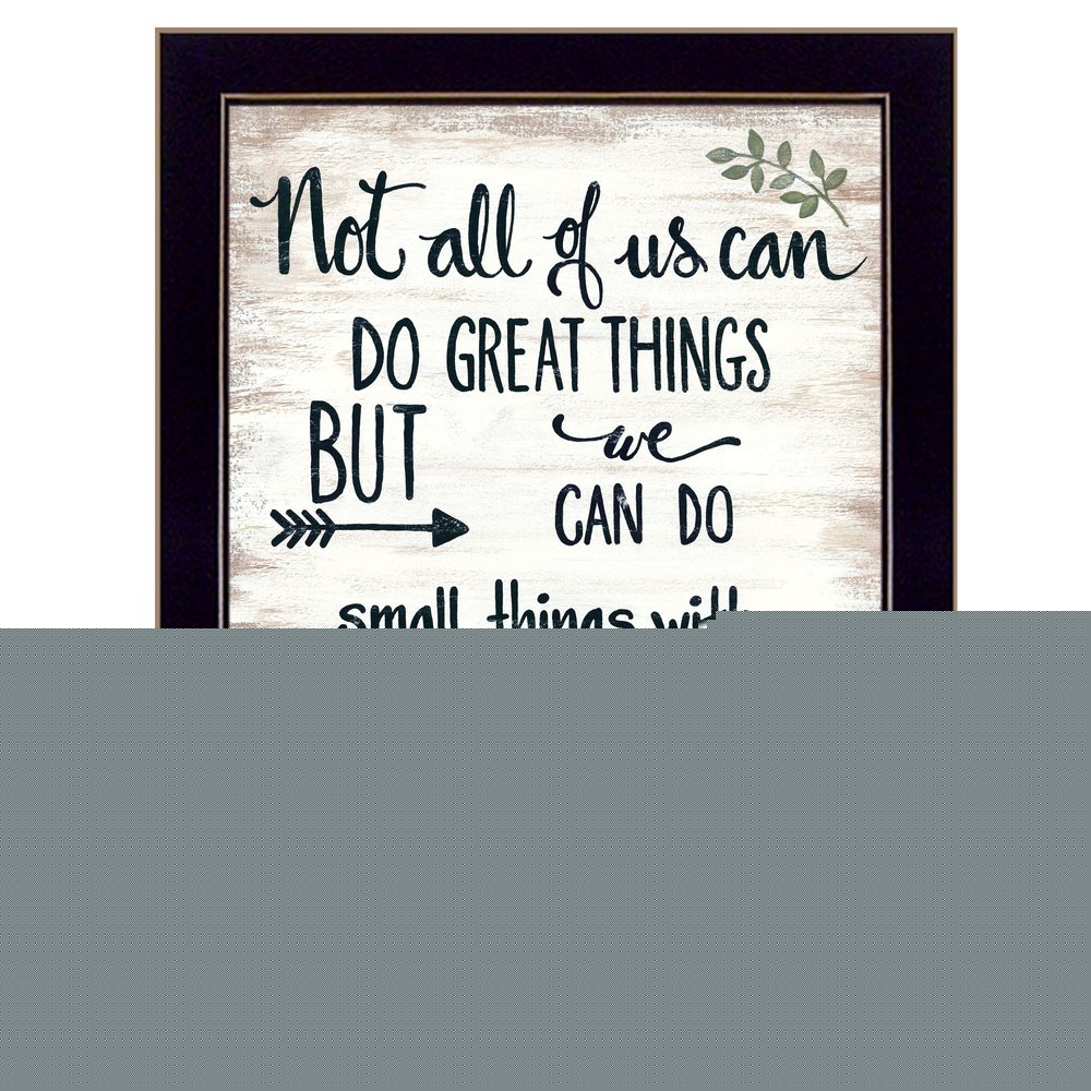 Great Love 1 Black Framed Print Wall Art