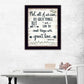 Great Love 1 Black Framed Print Wall Art