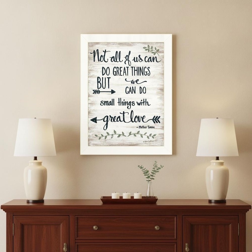 Great Love 2 White Framed Print Wall Art