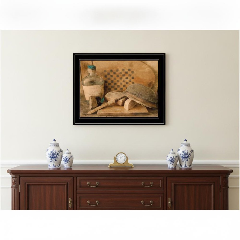 Vintage Apple Cider 2 Black Framed Print Bathroom Wall Art