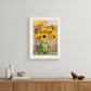 Country Sunflowers I 1 White Framed Print Wall Art