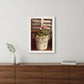 Welcome Roses 1 White Framed Print Wall Art