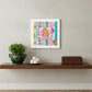 Ladybug Hugs White Framed Print Wall Art