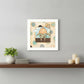 Humpty Dumpty White Framed Print Wall Art