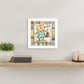 Hey Diddle Diddle White Framed Print Wall Art