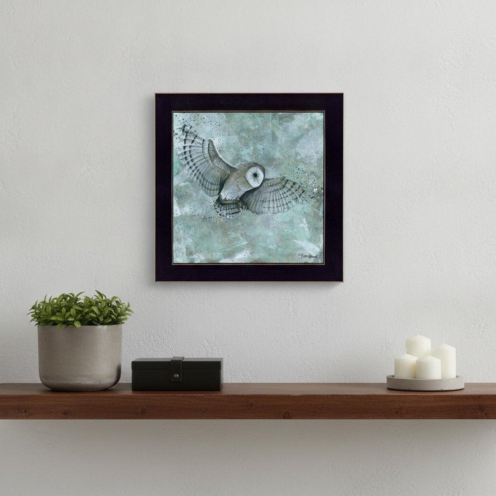 Simplicity Owl 3 Black Framed Print Wall Art