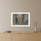 Tattooed Elephant 1 White Framed Print Wall Art
