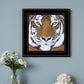 Tiger Gaze 2 Black Framed Print Wall Art