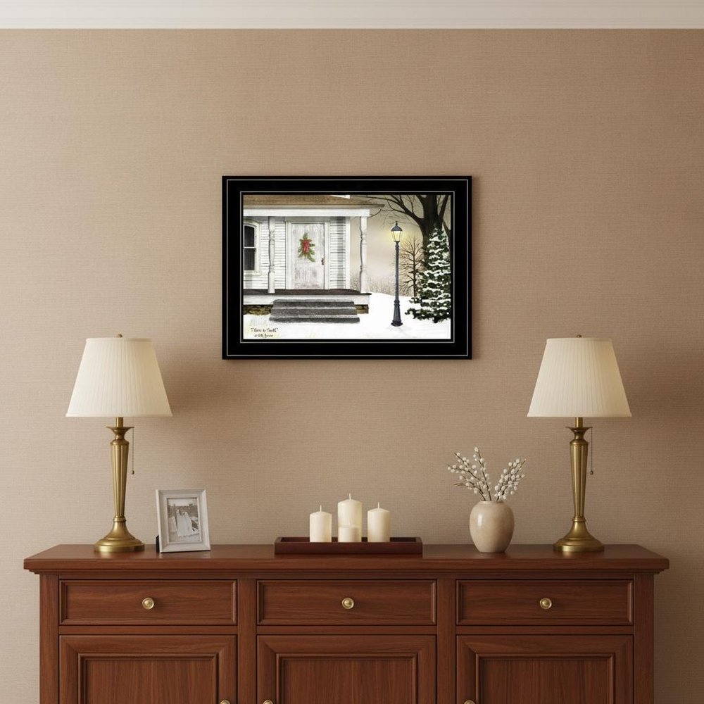 Peace On Earth 3 Black Framed Print Wall Art